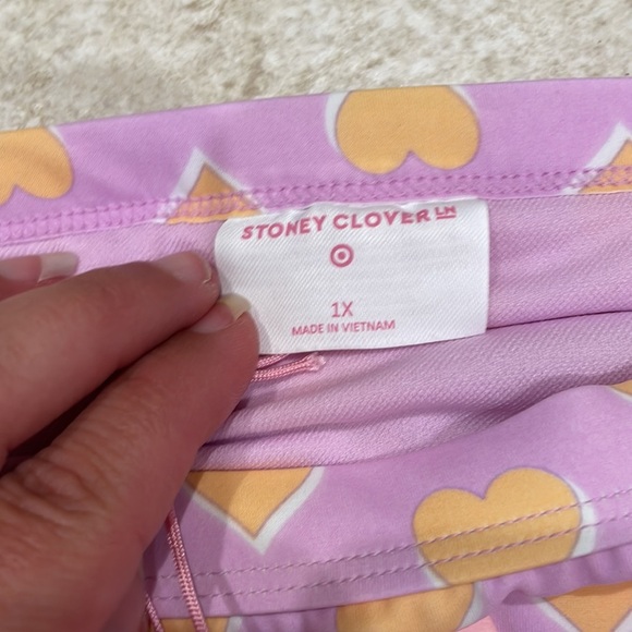 NWT! Stoney Clover Lane x Target Purple Hearts Ruffle Bikini Bottoms 1X - Picture 2 of 6